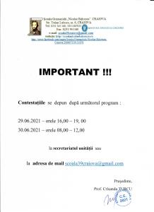 anunt contestatii